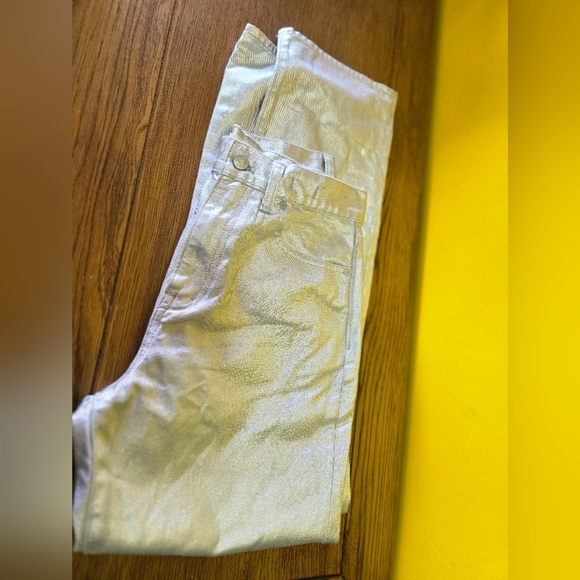 Madewell '90s Straight Jean in Silver Foil Sz 27 - Picture 4 of 14